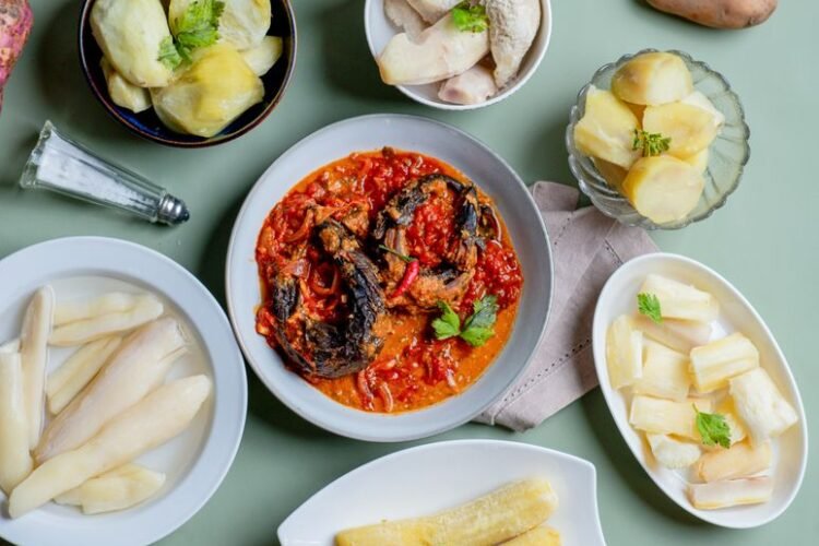 Nigerian Designer Stew with Green Pepper and Locust Beans