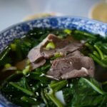 Nigerian Waterleaf and Pumpkin Leaf Soup with Assorted Meats