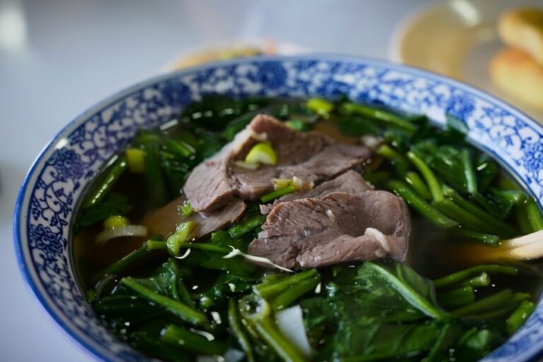 Nigerian Waterleaf and Pumpkin Leaf Soup with Assorted Meats