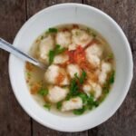Northern Ghanaian Corn Dumpling with Smoked Fish and Beef Soup
