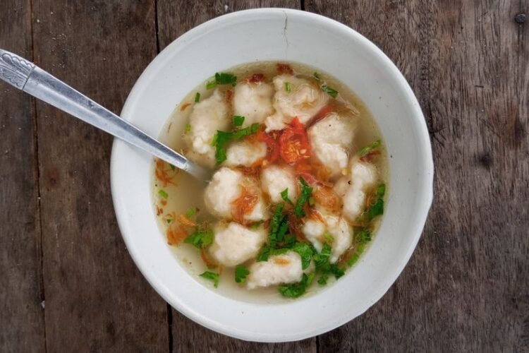 Northern Ghanaian Corn Dumpling with Smoked Fish and Beef Soup