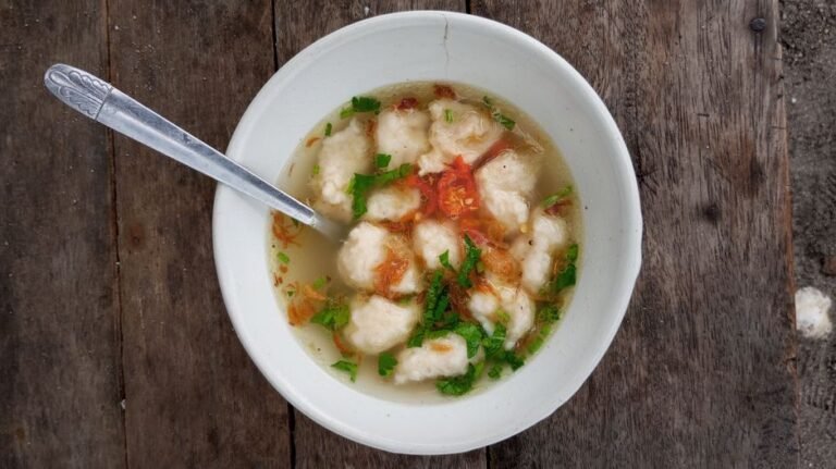 Northern Ghanaian Corn Dumpling with Smoked Fish and Beef Soup