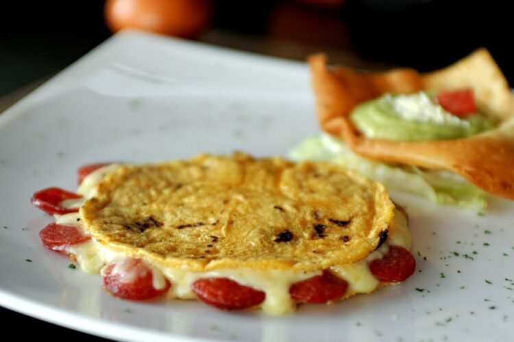 Oaxacan Black Bean and Chorizo Crispy Tortilla