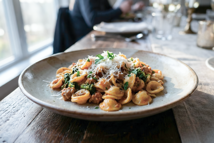 Orecchiette with Broccoli Rabe, Garlic, and Anchovy