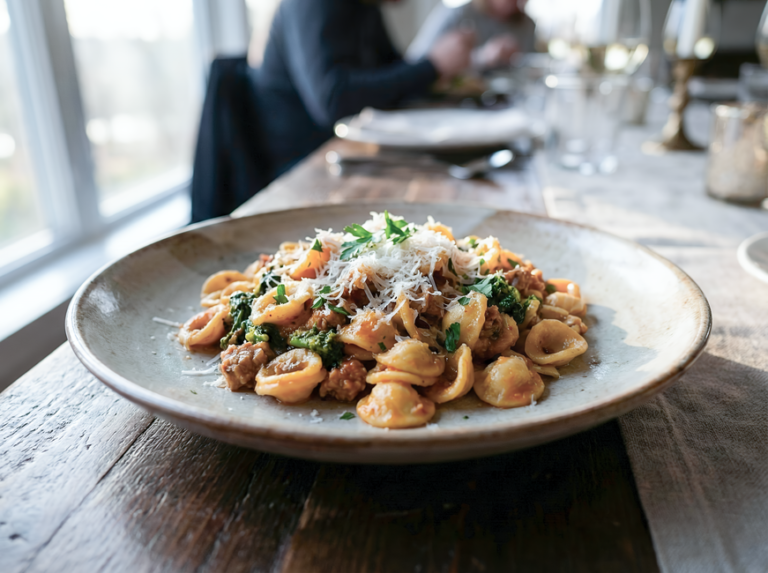 Orecchiette with Broccoli Rabe, Garlic, and Anchovy