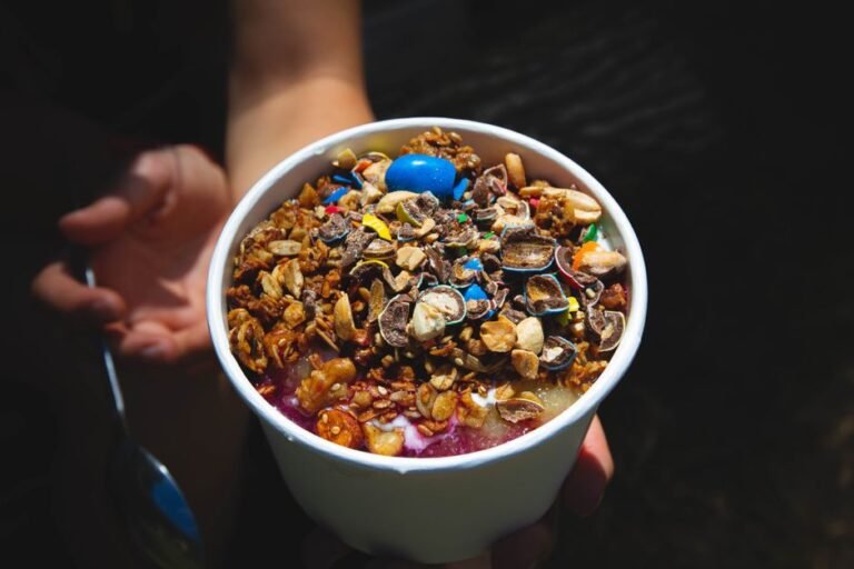 Para-Style Acai Bowl with Tapioca Pearls and Brazil Nuts