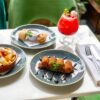 Patatas Bravas con Chorizo y Huevos Pochados
