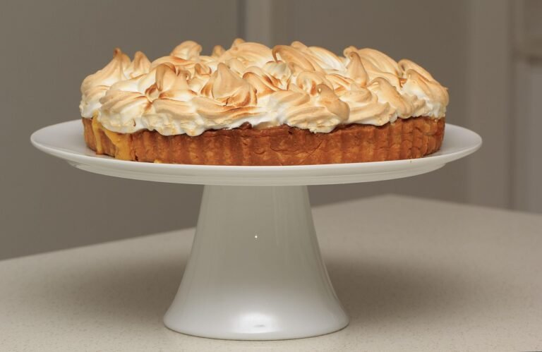 Peruvian Caramel Custard with Port Meringue
