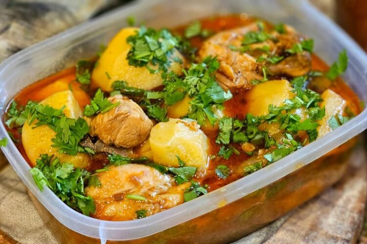 Peruvian Dried Potato and Pork Stew