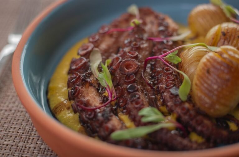 Portuguese Roasted Octopus with Smashed Potatoes