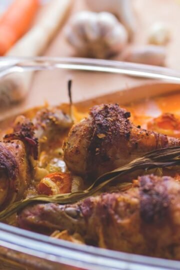 Provençal Lavender-Honey Roast Chicken with Garlic Confit