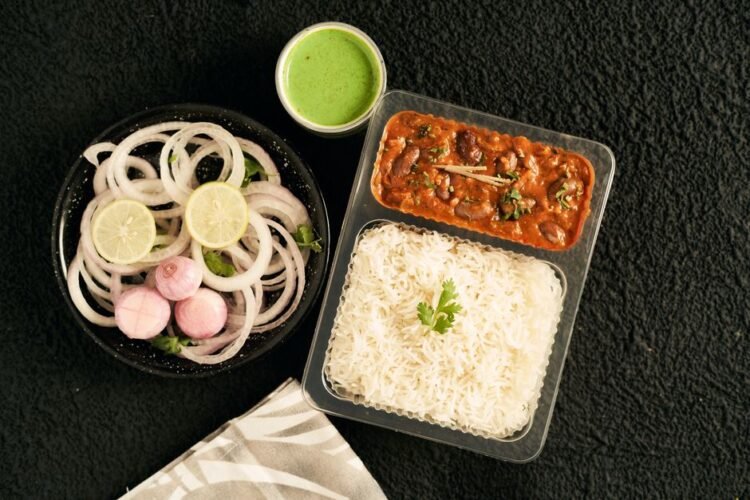 Red Kidney Bean Curry with Basmati Rice (Rajma Chawal)