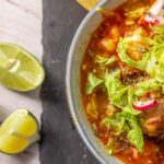 Red Pozole Soup with Pork and Hominy