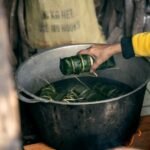 Rwandan Banana Leaf Steamed Cassava Cakes