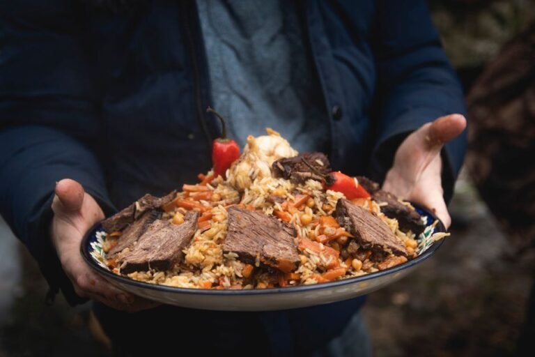 Rwandan Spiced Beef and Rice Pilaf