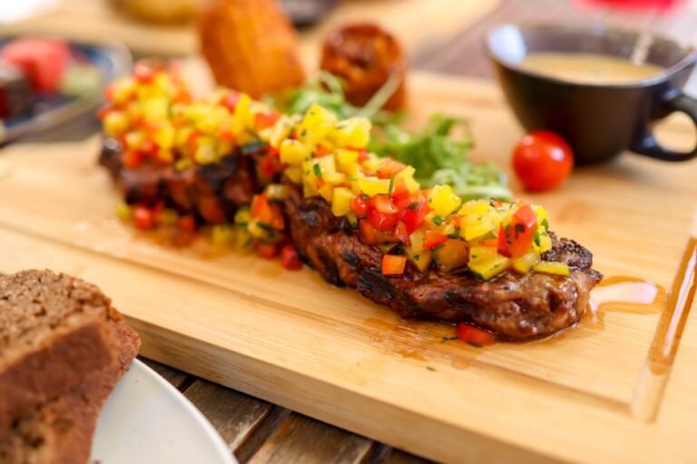 Rwandan-Style Grilled Beef with Tomato-Pepper Relish