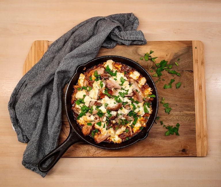 Skillet Cajun Chicken with Creamy Tomato Orzo