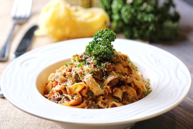 Slow-Simmered Beef and Pork Ragù with Fresh Tagliatelle