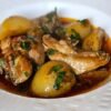 Slow-Simmered Chicken Wat with Hard-Boiled Eggs, Lacinato Kale, and Warm Ginger Oil