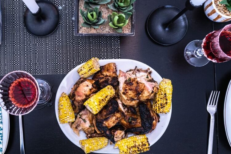 Smoky Paprika Chicken Thighs with Charred Corn and Black Bean Skillet