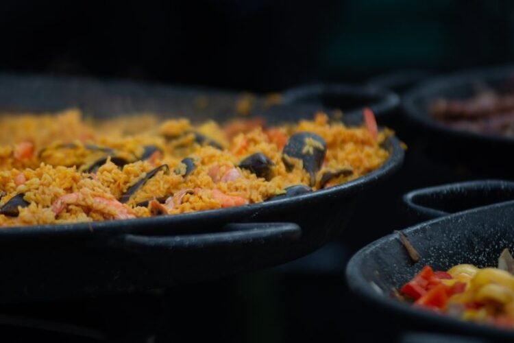 Spanish Chicken and Seafood Paella