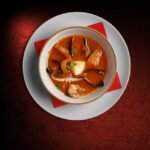 Spanish Seafood Stew with Saffron, Clams and Chorizo