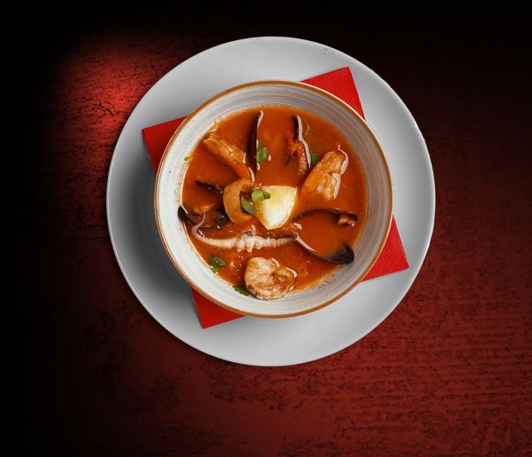 Spanish Seafood Stew with Saffron, Clams and Chorizo