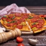 Spicy Italian Diavola Pizza with Hot Soppressata and Calabrian Chiles