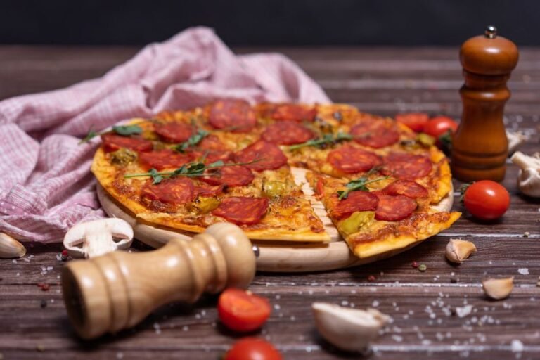 Spicy Italian Diavola Pizza with Hot Soppressata and Calabrian Chiles