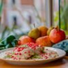 Stuffed Poblano Peppers with Walnut Cream and Pomegranate (Chiles en Nogada)