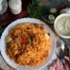 Tanzanian Chicken Biryani with Saffron Potatoes