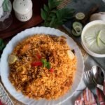 Tanzanian Chicken Biryani with Saffron Potatoes