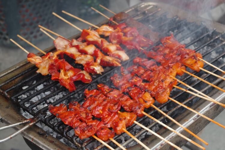 Tanzanian Chicken Heart Skewers