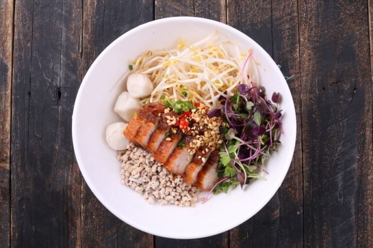 Thai Gravy Noodles with Pork and Chinese Broccoli