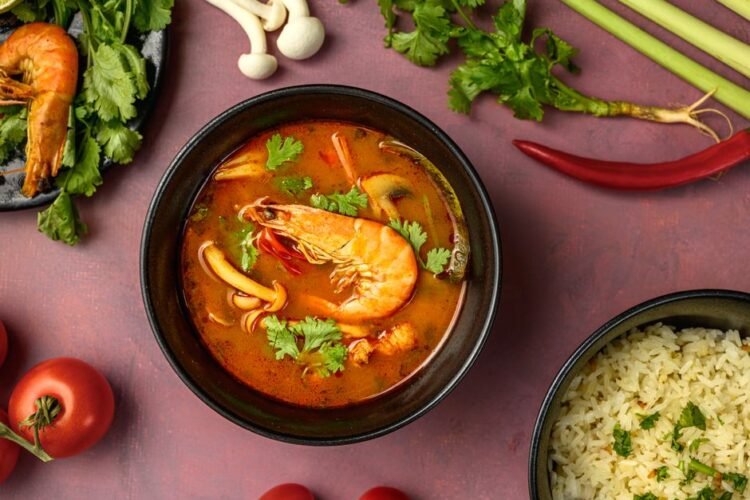 Thai Hot and Sour Shrimp Soup