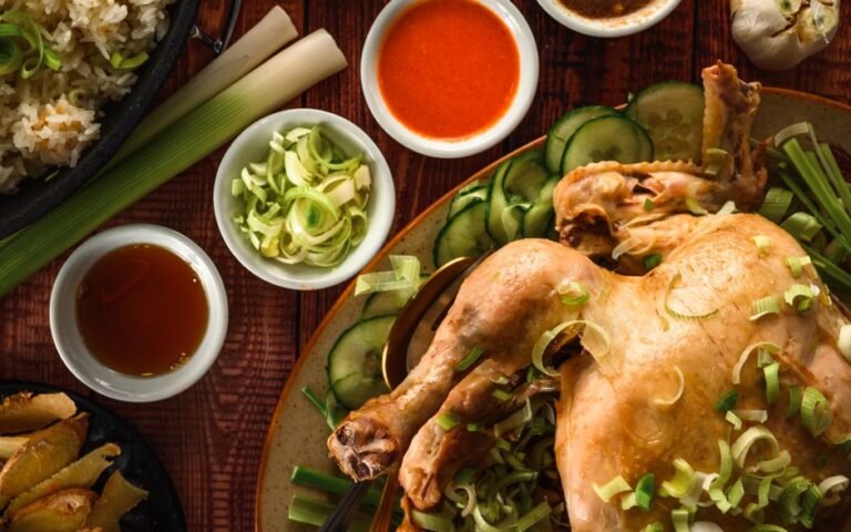 Thai-Style Poached Chicken Rice