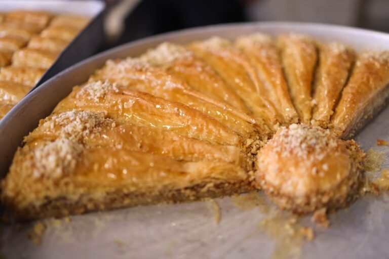Tunisian Almond Baklava with Orange Blossom Syrup