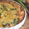 Tunisian Baked Egg Pie with Spiced Lamb