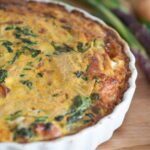 Tunisian Baked Egg Pie with Spiced Lamb