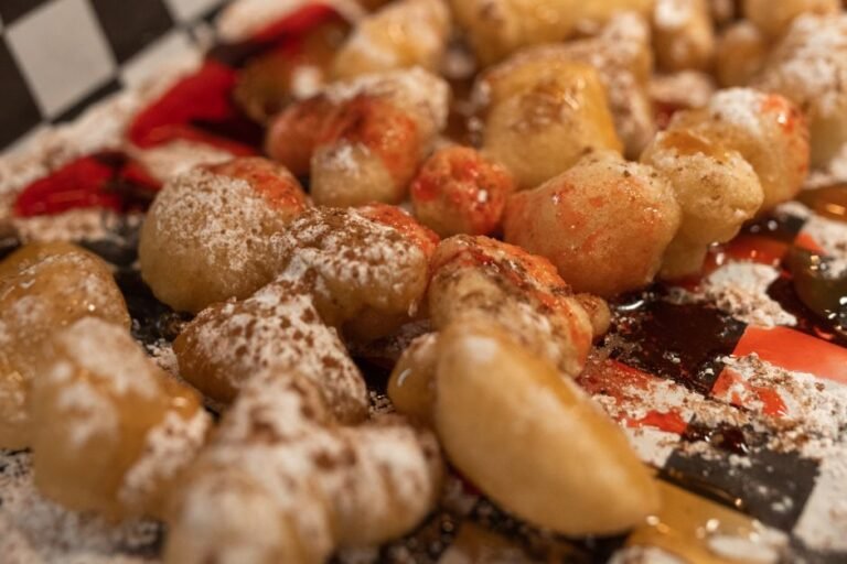 Turkish Fried Dough Balls with Sweet Syrup