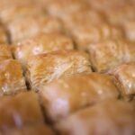 Turkish Walnut and Shredded Phyllo Pastry with Lemon Syrup