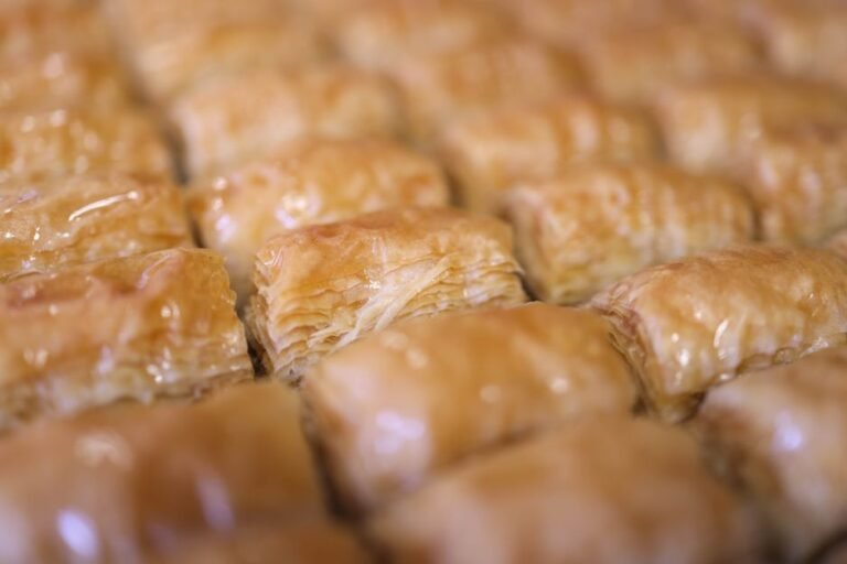 Turkish Walnut and Shredded Phyllo Pastry with Lemon Syrup