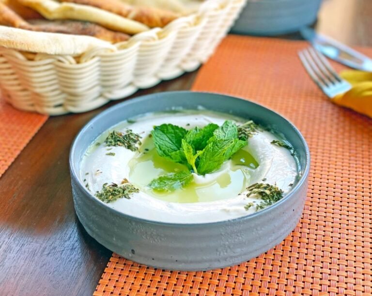 Turkish Yogurt and Cucumber Dip with Garlic and Mint
