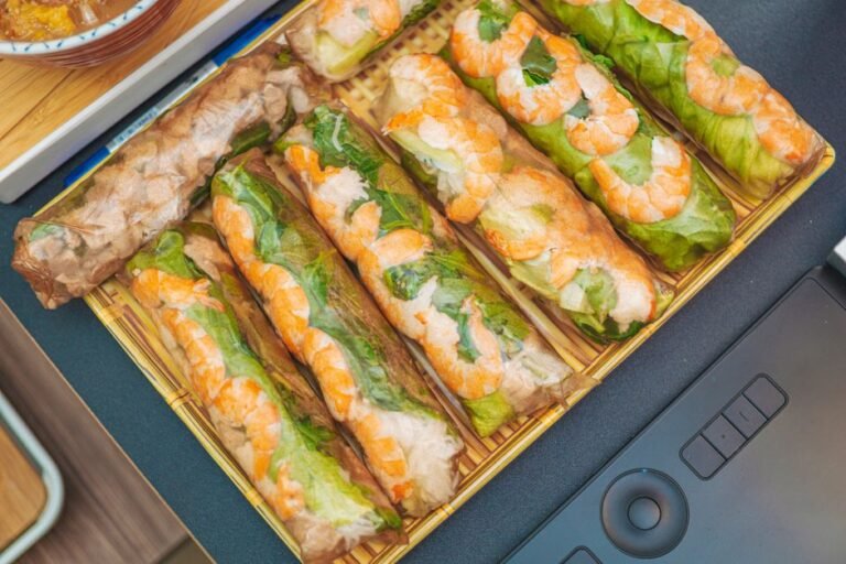 Vietnamese Steamed Rice Rolls with Pork and Mushrooms