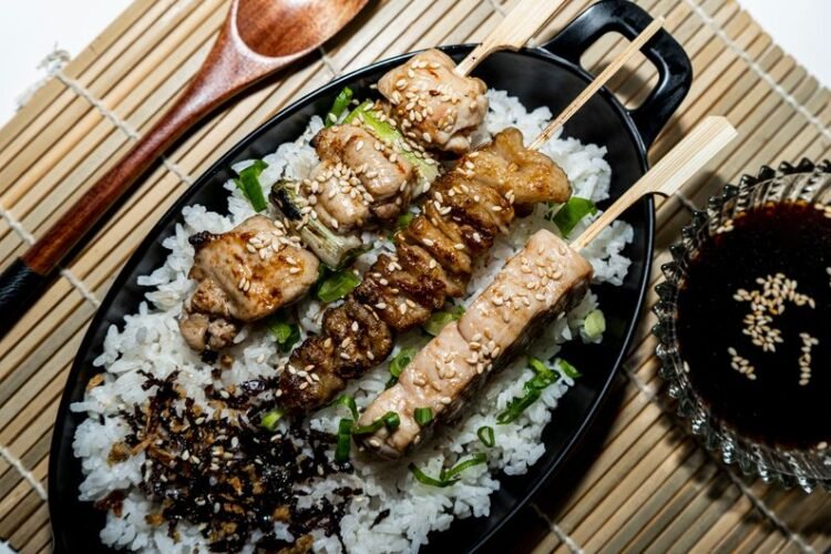 Yakitori Chicken Skewers with Soy-Mirin Tare