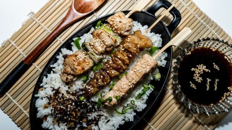 Yakitori Chicken Skewers with Soy-Mirin Tare