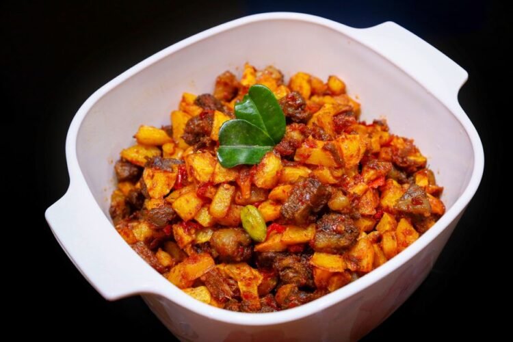 Yebeg Wat bil Kartifil - Lamb and Potato Stew