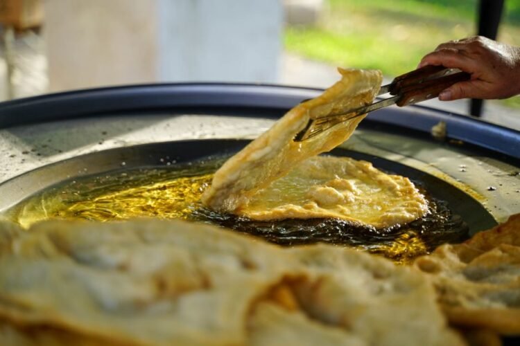 Zanzibar Stuffed Pan-Fried Pizza