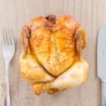 Zimbabwean Stuffed Roast Chicken with Groundnut-Rice Stuffing
