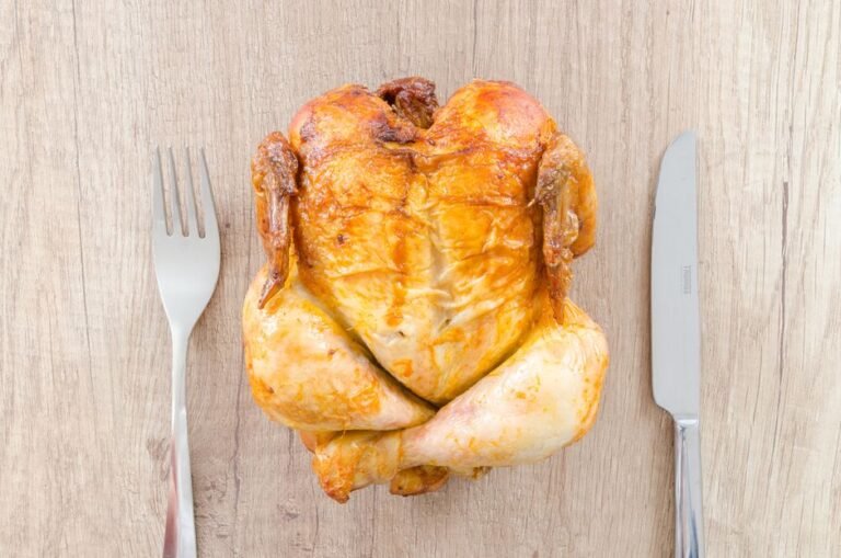 Zimbabwean Stuffed Roast Chicken with Groundnut-Rice Stuffing
